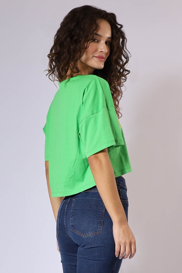 T-shirt Cropped Verde Brasil