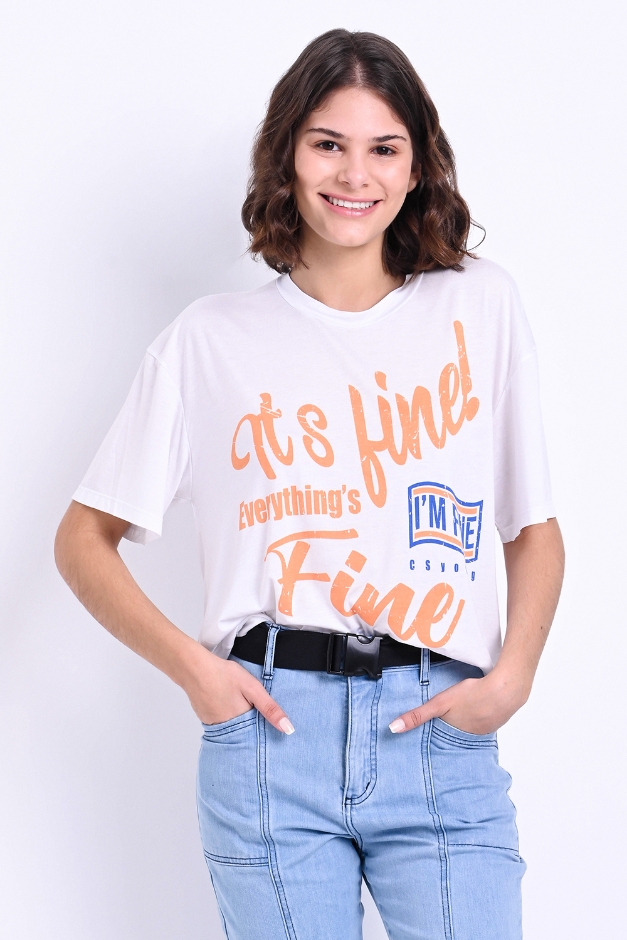 T-shirt Fine para homem